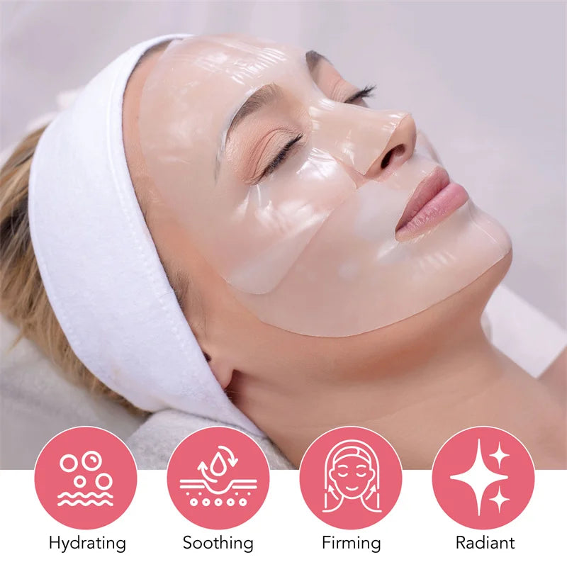 Firming Fine Lines Bio-Collagen Face Mask Patch Anti-Aging Lifting Sagging Facial Skin Deep Nourishment Korea Face Care Products