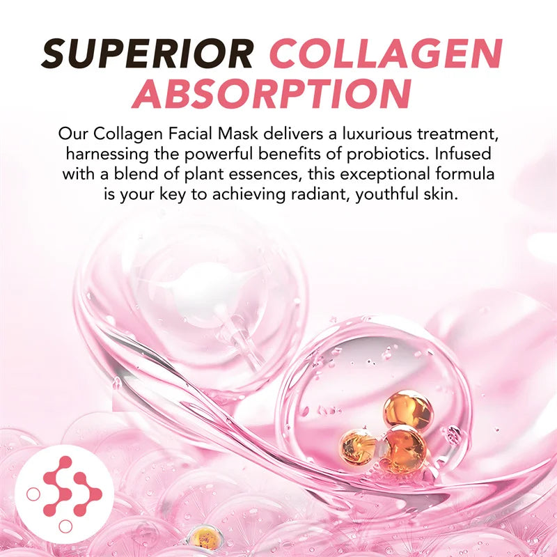 Firming Fine Lines Bio-Collagen Face Mask Patch Anti-Aging Lifting Sagging Facial Skin Deep Nourishment Korea Face Care Products