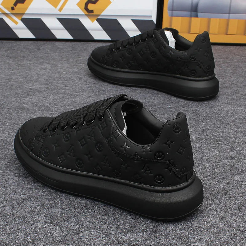 Couple's Little White Shoes Men's New Shoes Trendy Shoes Board Shoes Black Shoes Casual White Soft soled Shoes