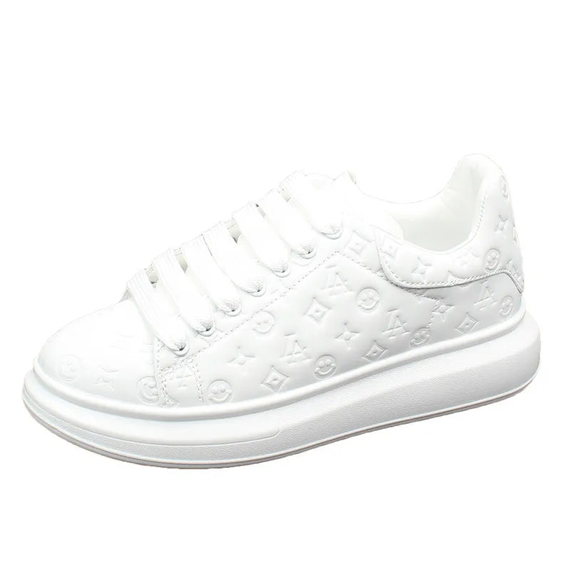 Couple's Little White Shoes Men's New Shoes Trendy Shoes Board Shoes Black Shoes Casual White Soft soled Shoes