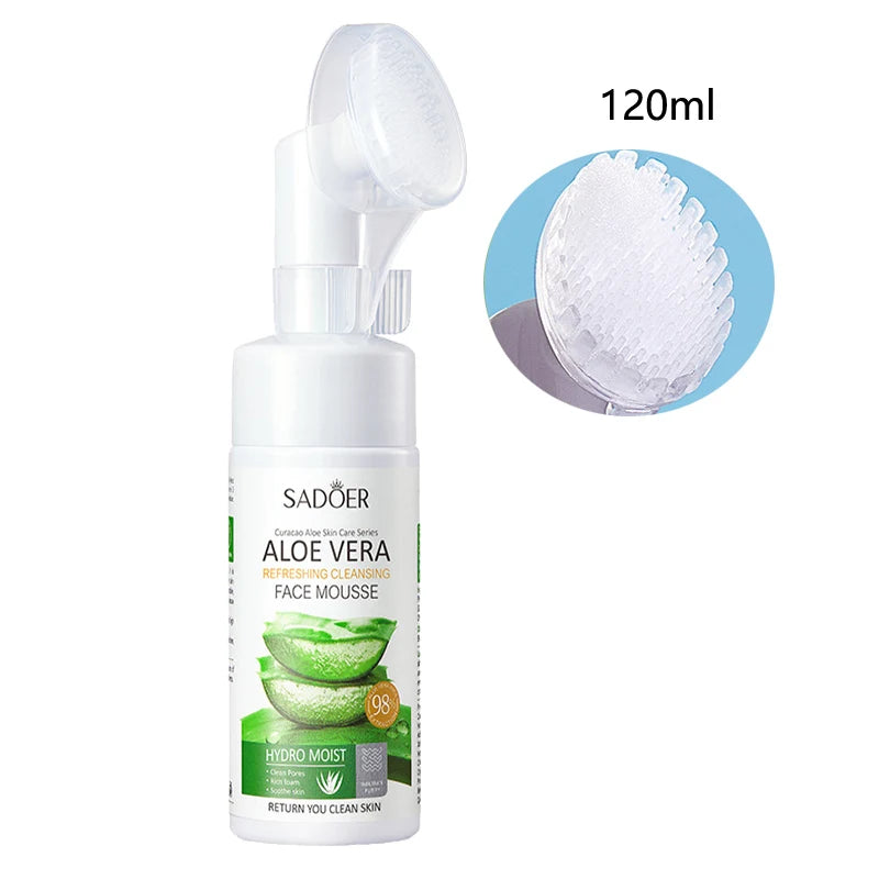 Face Care Set Oil Control Cleansing Mousse Aloe Vera Gel Smooth Moisturizing Spray Improve Dryness Repairing Skin Care Kit