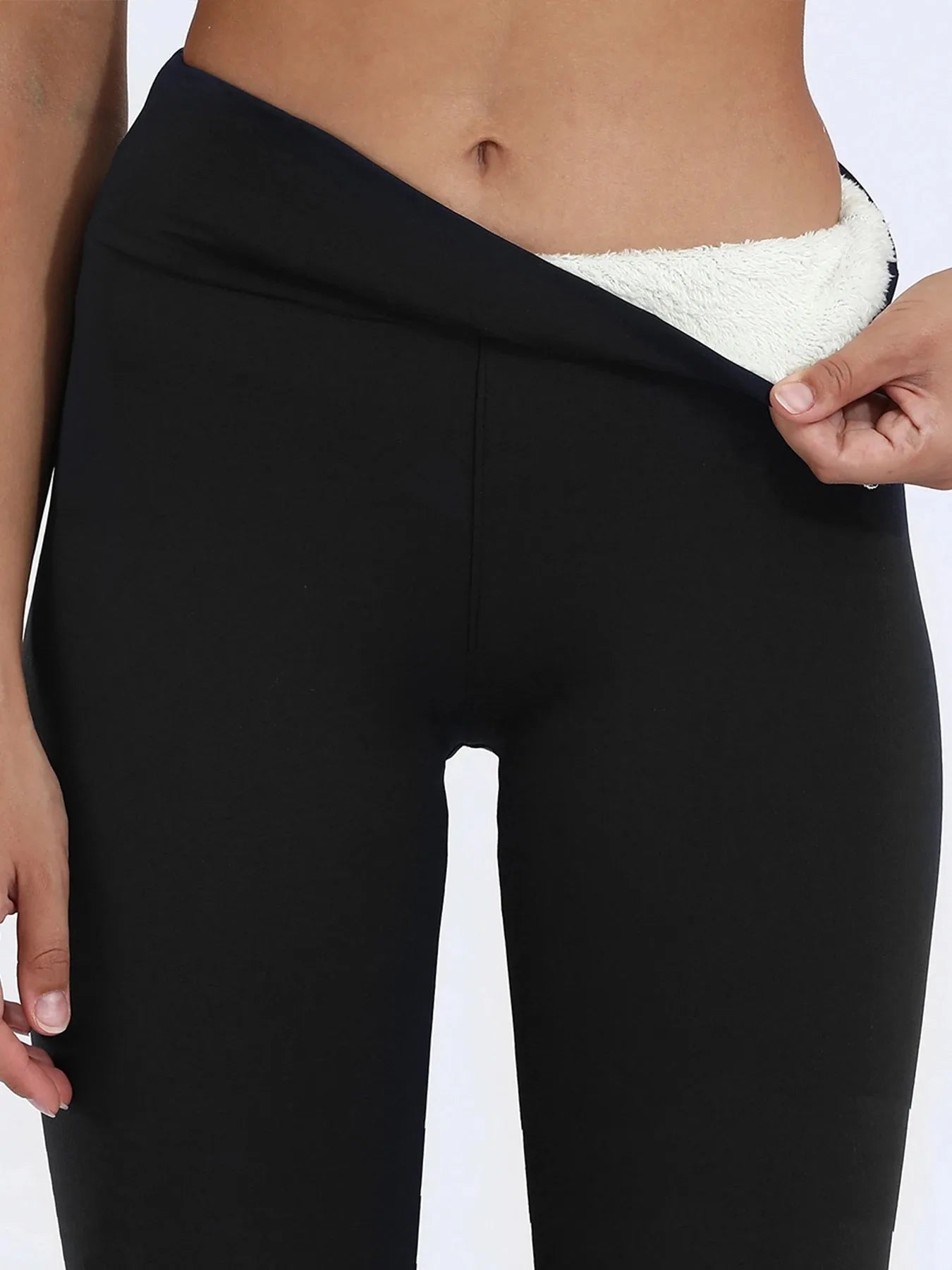 Women Lamb Fleece Legging Seamless High Waist Thick Thermal Legging Fashion Winter Warm Female Tights Insulated Pantalon Pants
