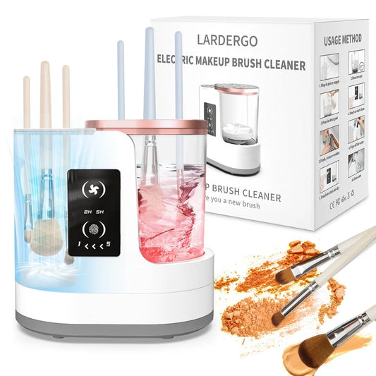 Electric Makeup Brush Cleaning Machine Dryer USB Charging For Beauty Makeup Brush Kit Eye Shadow Brush Blush Brush Storage Rack.