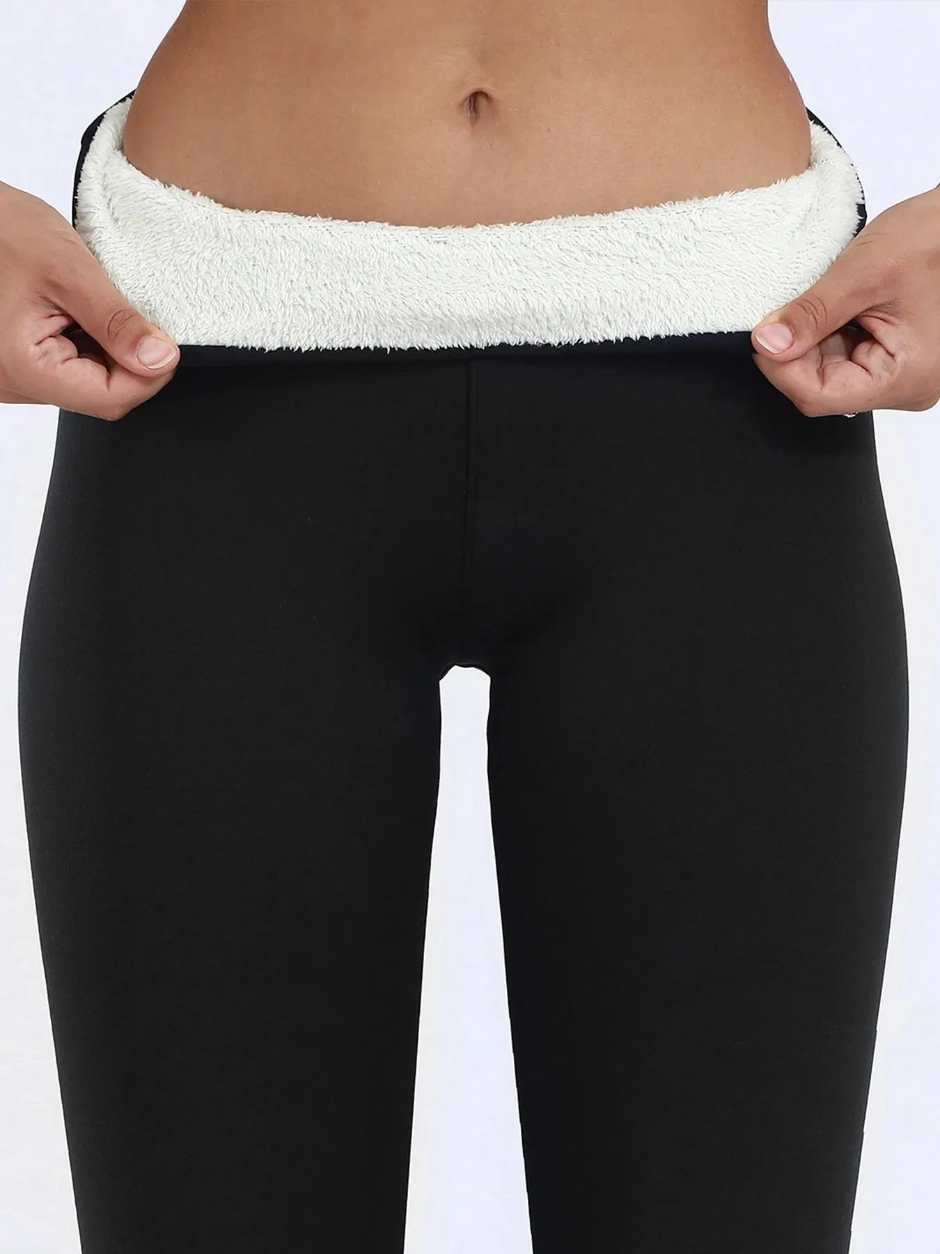 Women Lamb Fleece Legging Seamless High Waist Thick Thermal Legging Fashion Winter Warm Female Tights Insulated Pantalon Pants