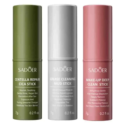 SADIER Centella Solid Face Cream Stick Smooth Repair Skin Barrier Moisturizing Oil Control Makeup Removal Face Skin Care Stick